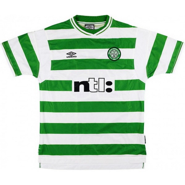 Maillot Football Celtic Domicile Retro 1999 2001 Vert